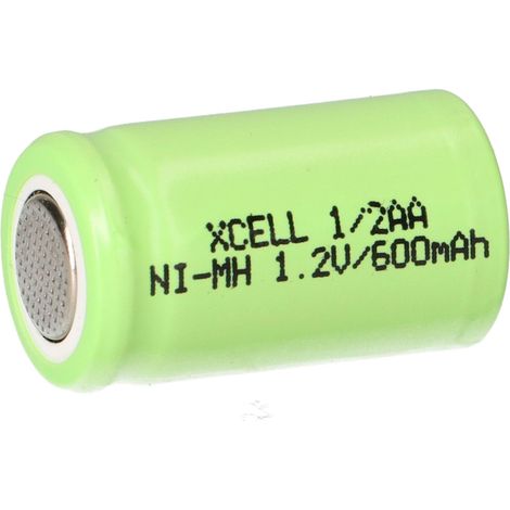 XCell Akku 1/2 AA 1,2V 600mAh Ni-MH. X1/2AA600 (1/5)