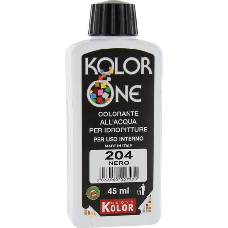 COLORANTE KOLOR ONE ML.45 N.204 NERO. Prezzo per 1 pezzo.