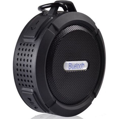 Wasserdichter Bluetooth-Lautsprecher für den Außenbereich, tragbarer Mini-Lautsprecher, geeignet für Duschen, Reisen, Pool, Strand, Wandern usw., schwarz.