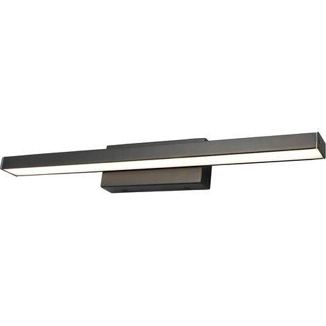 Applique bagno specchio LED 12W nero opaco Rabalux John (1/3)