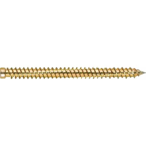 Tornillo para concreto - Cabeza cilíndrica - Ranura Torx - Zincado 7,5 x 72 Ø6 - Caja de 100 (1/2)