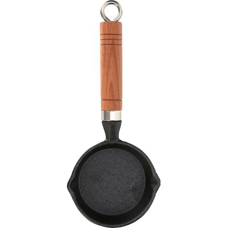 Poêle à Oeufs Antiadhésive en Fonte, Revêtement Résistant et Manche Isolé, Idéale pour Omelette et Friture sans Gras (1/5)