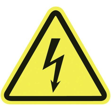 Etiquette d'avertissement Attnetion à la tension électrique Plastique 100 pc(s) R042741 (1/3)