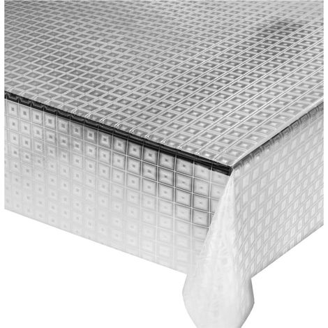 Tovaglia Trasparente Antimacchia Moderna Plastificata Lucida Copritavolo Pvc Dis.17 - 140x240 cm