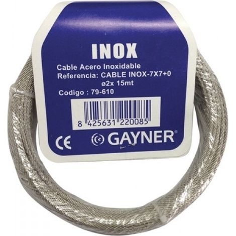 CABLE INOX-7x7+0 5x50 Cable inoxidable GAYNER 79-638 (1/2)
