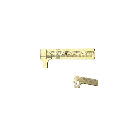Messschieber, Mini-Messschieber, Messschieber aus Messing, Messschieber mit doppelter Skala, für präzise Außenmessungen, 80 mm