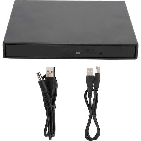 USB2.0 DVd RW Laptop Desktop CD ROM Optical Drive Black for Windows 2000/Xp Vista Windows 7 (1/5)