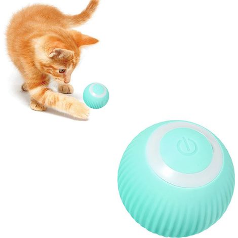 USB-wiederaufladbarer interaktiver Katzenball mit LED – Automatisches Katzenspielzeug (1/5)