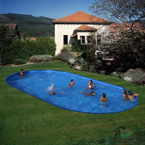 Piscina interrata Gre Madagascar ovale 500x300x150 cm (1/5)