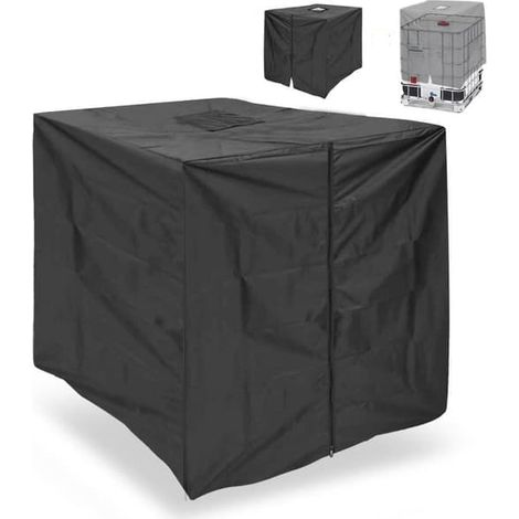 Housse de protection pour réservoir d'eau IBC 1000L - Housse imperméable et anti-poussière en tissu Oxford pour conteneur IBC (1/5)