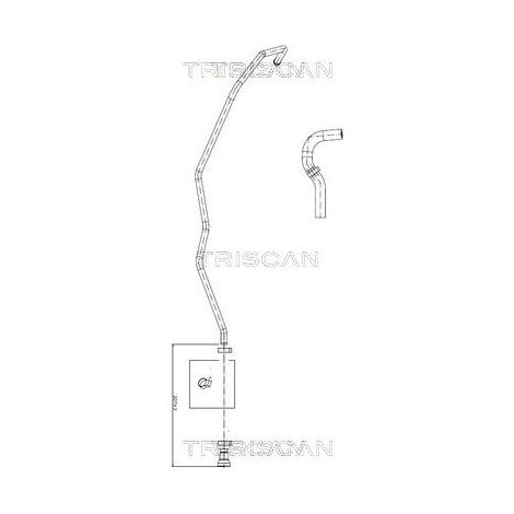 Tuyau hydraulique, direction TRISCAN 8516 16031 FORD 1377159 1418167 1463836