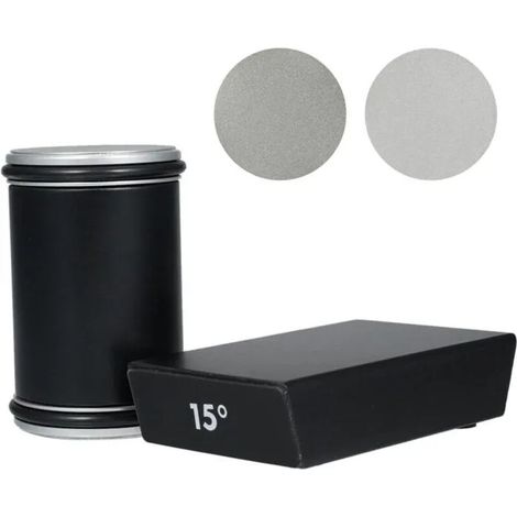 Aiguiseur de couteaux Kit d'affûtage de couteaux à roulettes Aiguiseur de couteaux de cuisine avec 2 blocs d'affûtage Affûtage de c (1/5)