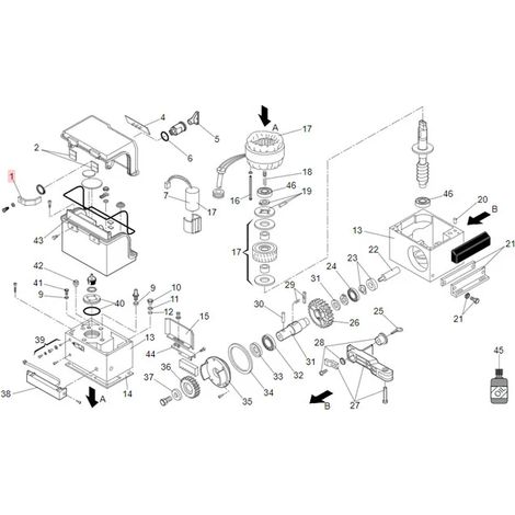 faac pièce détachée levier pour serrure standard moteur 844 7291065 (1/3)