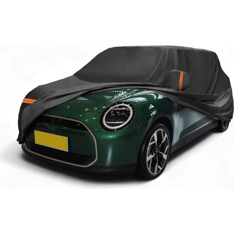 Housse De Voiture pour Mini Cooper 2013-2024 1pc Noir, PEVA, Coton Spunlace, Extérieur, Tout Temps, Imperméable, Coupe-Vent, Protection Solaire, Pluie Neige, Fermeture (1/5)
