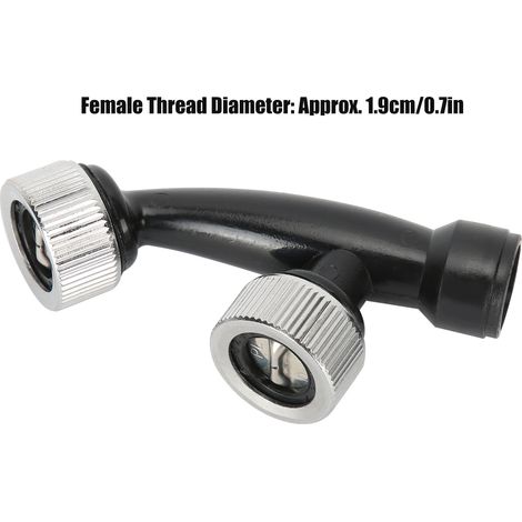 Pulverizador de riego G1/2 DN15 de 1,9 cm para riego de jardín, ahorra agua, plástico negro. (1/5)
