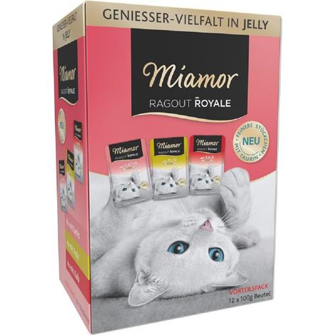 Miamor Ragout Royale in Jelly Multibox 12x100g 12x 100g Nassfutter Katze