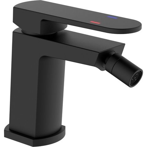 Miscelatore Bidet Serie Rover Nero con Piletta Click Clack (1/2)
