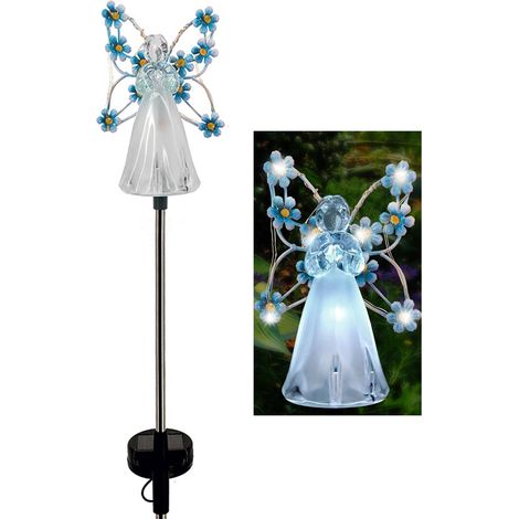 Lampadaire Solaire Jardin Ange - LED Étanche - Automatique - Hauteur 79 cm - Pour Pelouse et Extérieur - 1 Pièce (1/5)