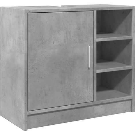 Maison Exclusive - Waschbeckenunterschrank Betongrau 63x29x55 cm