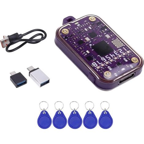 Lettore di chip RFID Chameleon Ultra Smart con emulatore di schede e IC EM125KHZ da 13,56 MHz, decodificatore, scrittore, duplicatore di tag ID (1/4)
