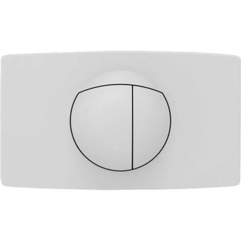 Pannello di controllo a due tocchi per serbatoio da incasso, bianco (1/2)