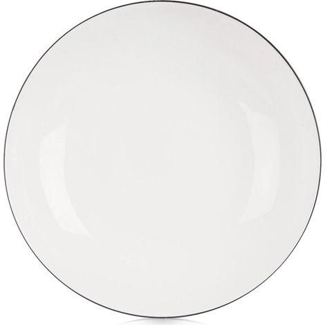 Porcelain Soup Bowl, White, 20 cm, 600 ml Capacity (1/4)