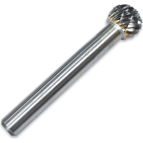 Fraise rotative carbure de tungstène 10 mm – Tige 6 mm – Double coupe ébavurage métal HRC70 – Vitesse 20000-22000 tr/min (1/5)