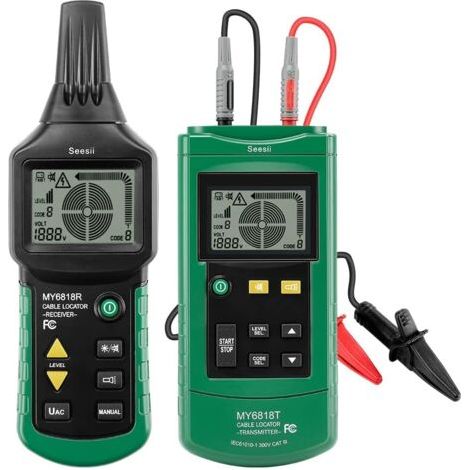 Pair - SJLERST Localisateurs de Tuyaux Détecteur de Câble Électrique Détecteur de Tuyau Multifonction Recherche Testeur de Câble (MY6818) (1/5)