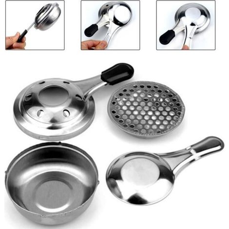 Réchaud À Alcool - Acier Inoxydable - Pour Fondue Et Activités En Plein Air - Lot De 2 (1/4)