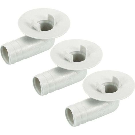 Set di 3 connettori universali per bocchetta di scarico dell'unità esterna del condizionatore, adattatore per finestra e raccordo a gomito per lo scarico dell'acqua di condensa.