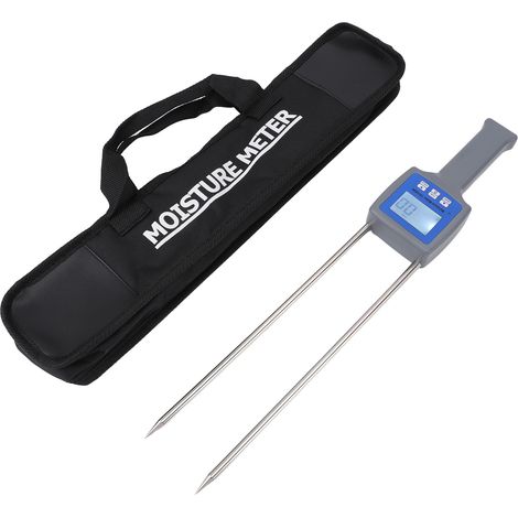 [Testeur d'Humidité Bois] Humidimètre Numérique Professionnel avec Sonde en Acier Inoxydable 11" (280mm), écran LCD Rétroéclairé 4 Digits, pour Bois de Chauffage, Menuiserie, Meubles (1/4)