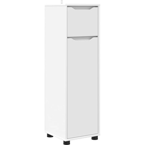 Maison Exclusive - Mobile da Bagno Bianco 30,5 x 30 x 101 cm Legno multistrato (1/5)