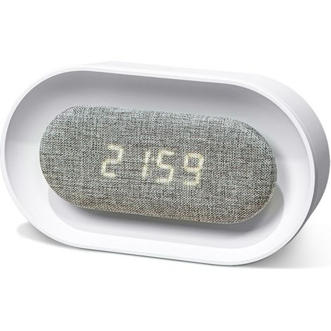 Réveil numérique LED avec lampe de chevet USB, affichage de grands chiffres et 3 alarmes. Idéal pour la chambre ou le bureau. (1/5)