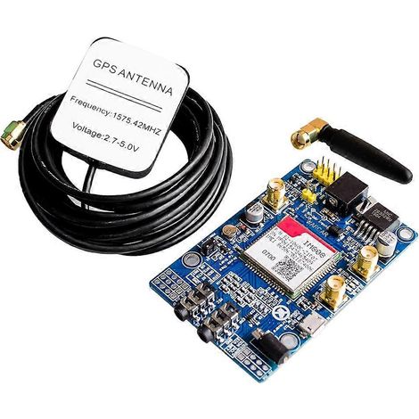 SIM808-Modul GSM GPRS GPS Entwicklungsboard IPX SMA mit GPS-Antenne für Raspberry Pi, unterstützt 2G, 3G und 4G SIM-Karten (1/5)
