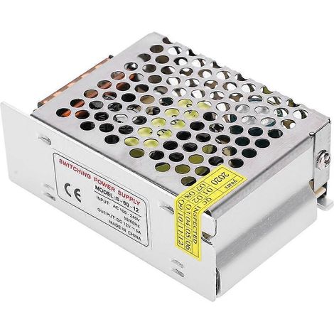 Schaltnetzteil-Treiberadapter DC12V Aluminiumlegierung LED-Bildschirm-Lichtleiste 3D-Drucker (S6012(S) (12V))