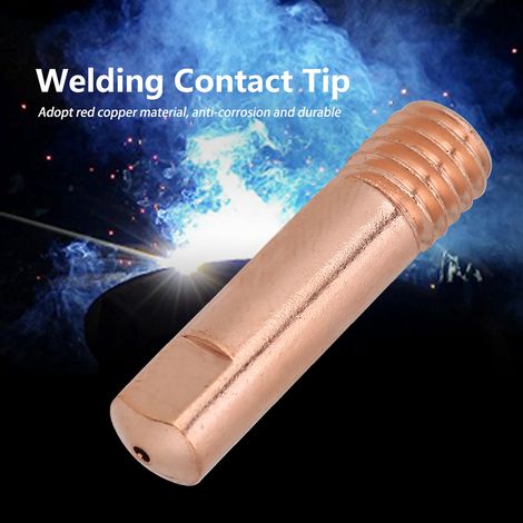 20 embouts de contact en cuivre pour torche de soudage MIG/MAG 15AK, consommables, diamètre 0,8 mm, lot de 20 pièces (1/5)