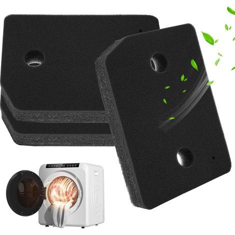 Filtro in spugna per asciugatrice, confezione da 3 filtri in schiuma per asciugatrice, accessorio filtro in spugna per asciugatrice, filtro in spugna per pompa di calore per asciugatrice, filtri per a (1/5)