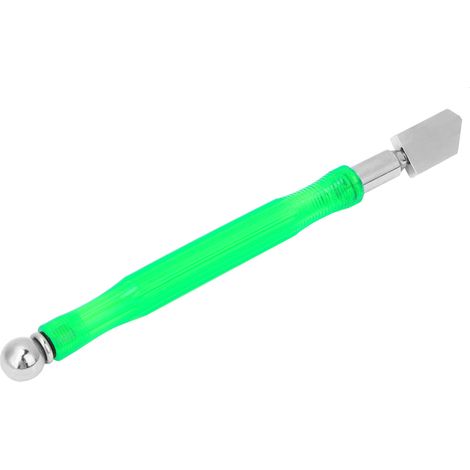 Couteau à verre huilé en acier tungstène de grade 45 avec manche antidérapant, outil de coupe pour minéraux diamantés (vert) (1/5)