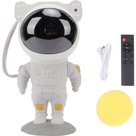 Ortviai Projecteur d'Étoiles en Forme d'Astronaute avec Télécommande, Minuterie et Recharge USB – Lampe d’Ambiance pour Chambre (1/5)