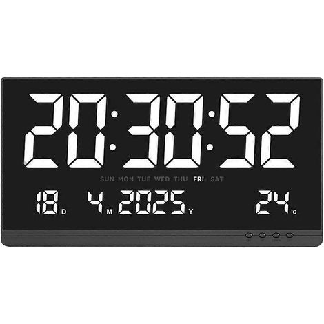 Horloge électronique numérique simple à LED de 21 pouces, grande horloge électronique numérique HD (1/5)
