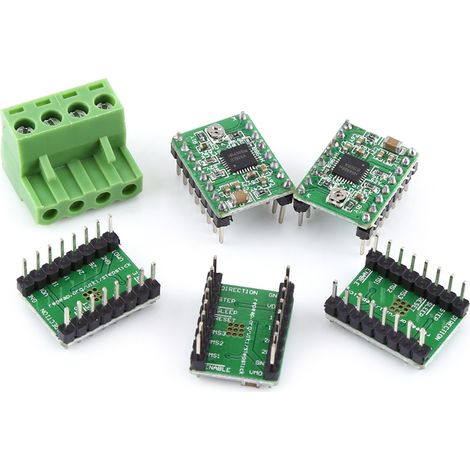 Carte contrôleur RAMPS 1.4 pour imprimante 3D R3 + A4988 avec dissipateur thermique et kit de câbles USB (1/5)