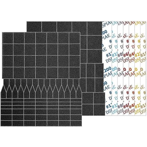 Papier de verre prédécoupé (1008 pièces) pour ponceuse alternative ES-A-- (1/5)