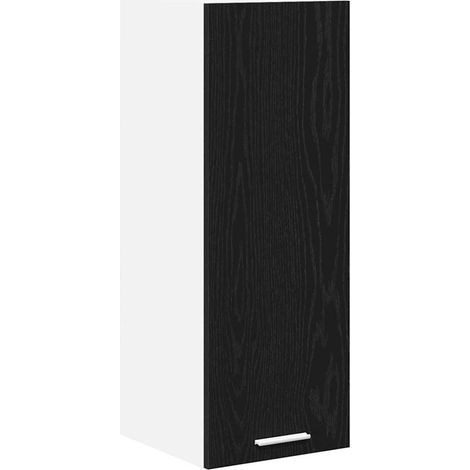 Maison Exclusive - Armadio pensile con porta Rovere Nero e Bianco 30 x 31 x 80 cm