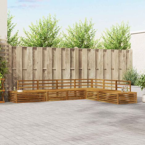 vidaXL Outdoor-Sofagarnitur 6 Stück Natur Massivholz Akazie (1/5)