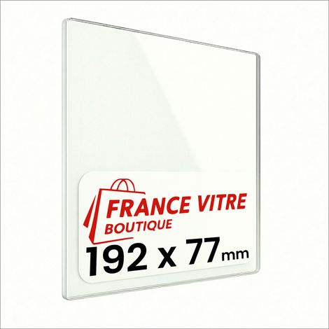 WARRIOR - modèle : new-junior-franklin - 192 x 77 x 4 mm - Vitre de cheminée pour insert et poêle à bois - verre de rechange - jusqu'à 800°C (1/5)