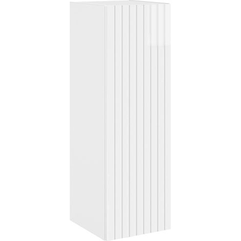 Mueble de baño montado en la pared Blanco Brillante vidaXL
