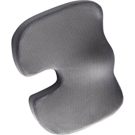 Coussin de siège en mousse à mémoire de forme, maille douce et confortable à rebond lent, idéal pour le bureau, la voiture, les personnes souffrant d'hémorroïdes et les femmes enceintes. (1/5)