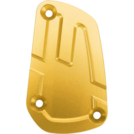 Bouchon de réservoir de liquide de frein pour moto, en aluminium CNC 6063, avec protection, compatible avec Guzzi V85TT (2018-2025), couleur or. (1/5)
