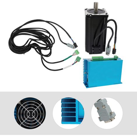 12NM Nema34 Motor Closed Loop Stepper Drive Kit Lüfterkühlung