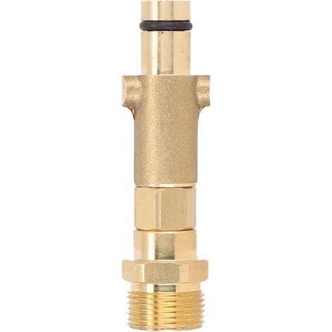 Lot de 2 adaptateurs de nettoyeur haute pression en laiton à baïonnette M22 pour nettoyeurs haute pression Nilfisk à filetage extérieur, baïonnette de nettoyeur haute pression, température (1/5)